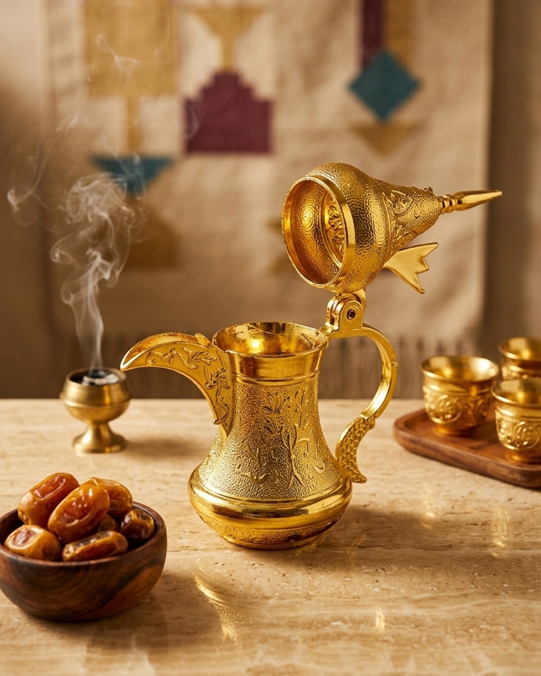 Gold Dallah — Arabic Coffee Pot