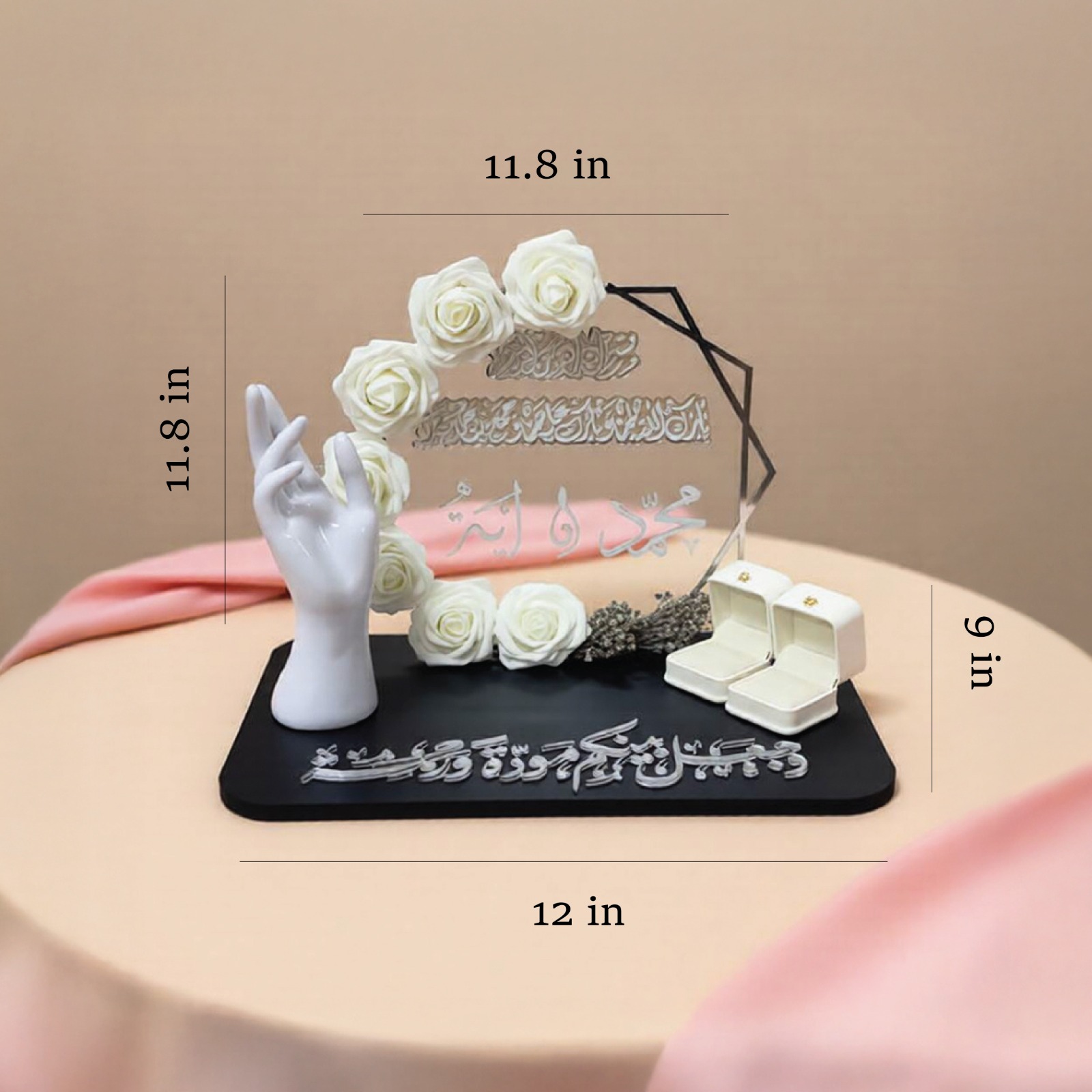 Artistic Hand Sculpture Ring Display