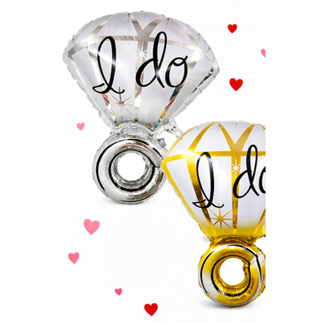I Do Diamond Ring Foil Balloon — 32"