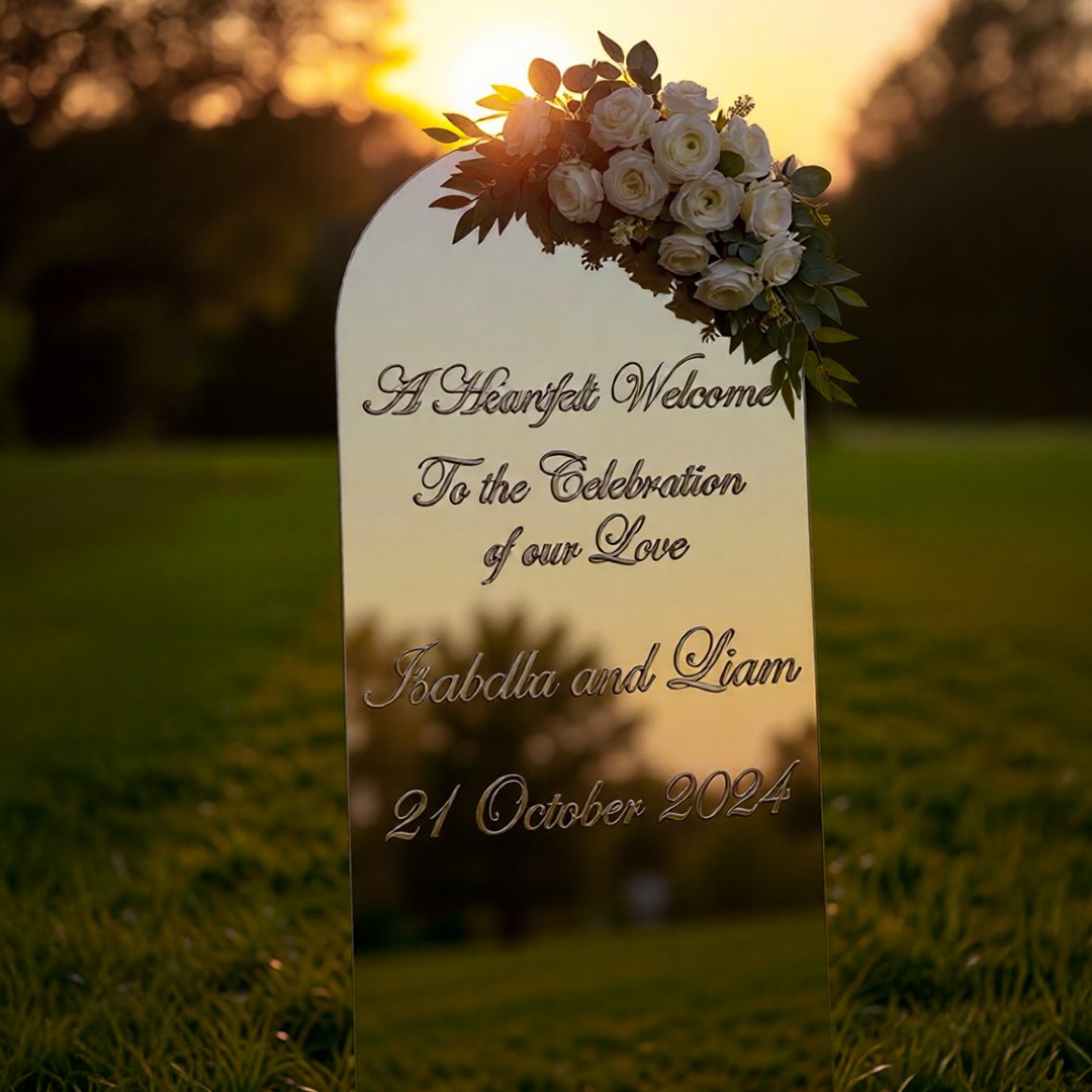 Grand Wedding Welcome Sign